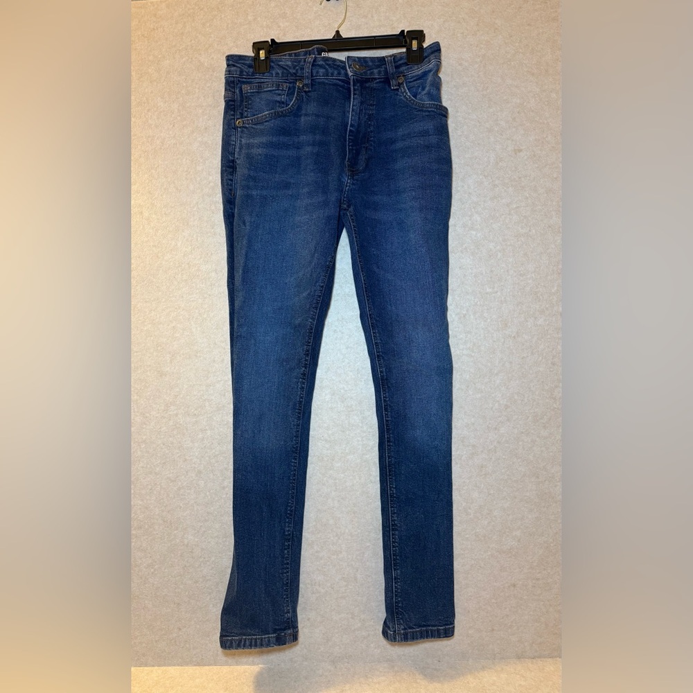 Grizzly Griptape Ariat Straight Leg Blue Denim Jeans Size 32 x 30